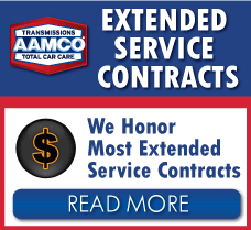An advertisement for extended service contracts by aamco