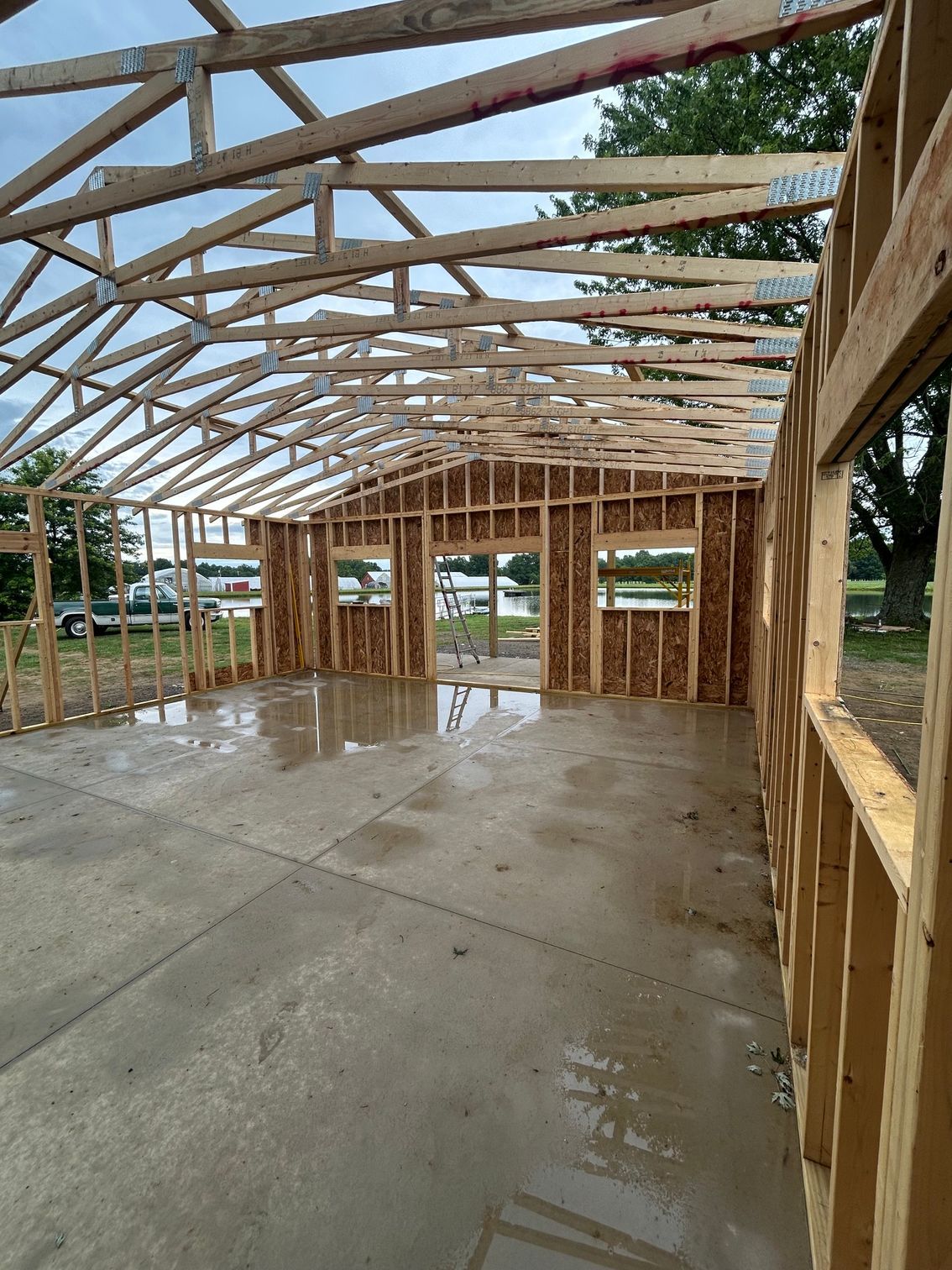 J.S, Boyd Contracting Home Addition Cortland, Ohio Family room addition