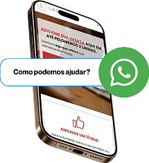 Smartphone with webpage open, WhatsApp icon, and