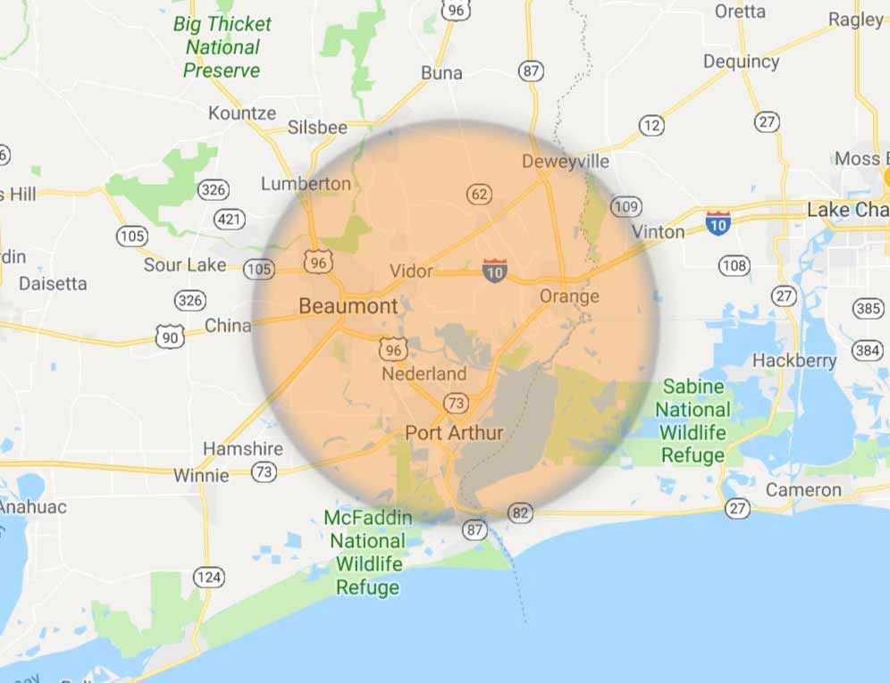 Service area map