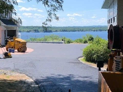 Residential Driveway Paving for a waterfront home on Saratoga Lake, NY — Porter Corners, NY — Adirondack Paving