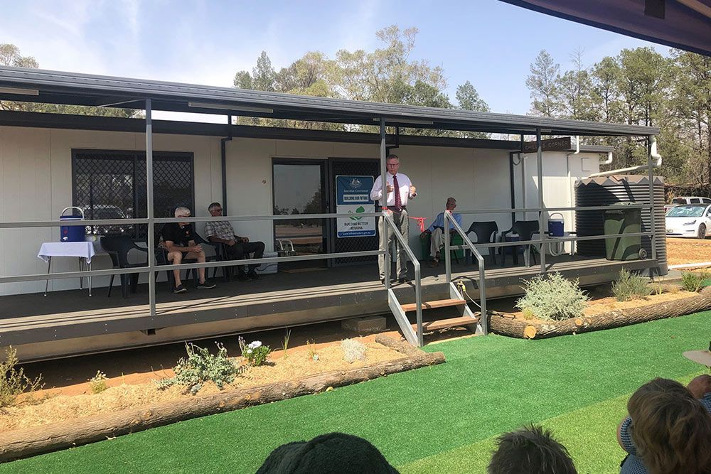 Home With Individuals Present, Showcasing the Versatility of Our Portable Buildings — OSM Transportables In Dubbo, NSW