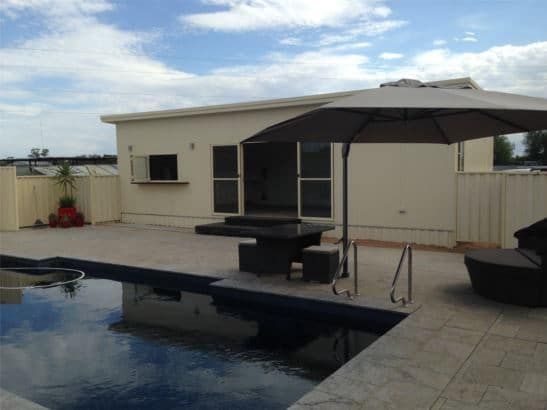 Transportable House Featuring a Swimming Pool, Ideal for Convenient and Flexible Living — OSM Transportables In Dubbo, NSW