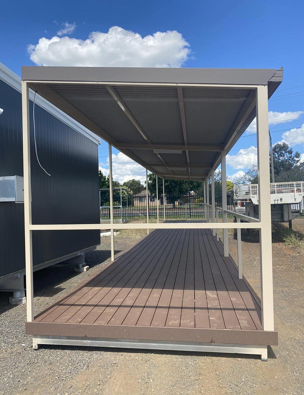 Ongoing Construction of a Porch for a Portable House — OSM Transportables In Dubbo, NSW