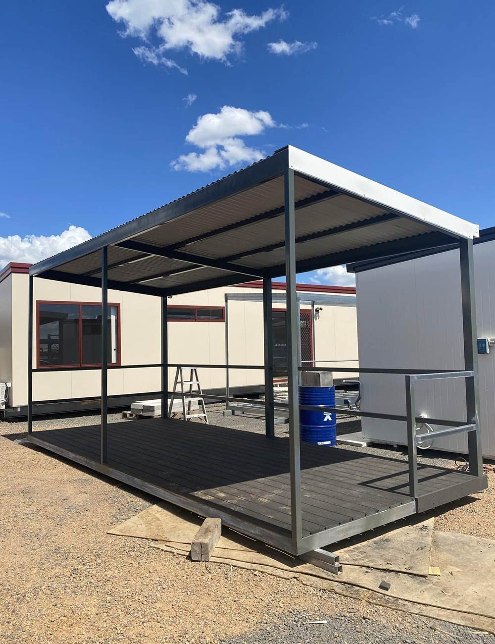 Porch of a Transportable House With a Steel Fence — OSM Transportables In Dubbo, NSW