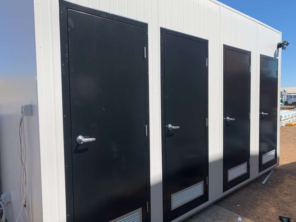 4 Small Portable House With Black Doors — OSM Transportables In Dubbo, NSW