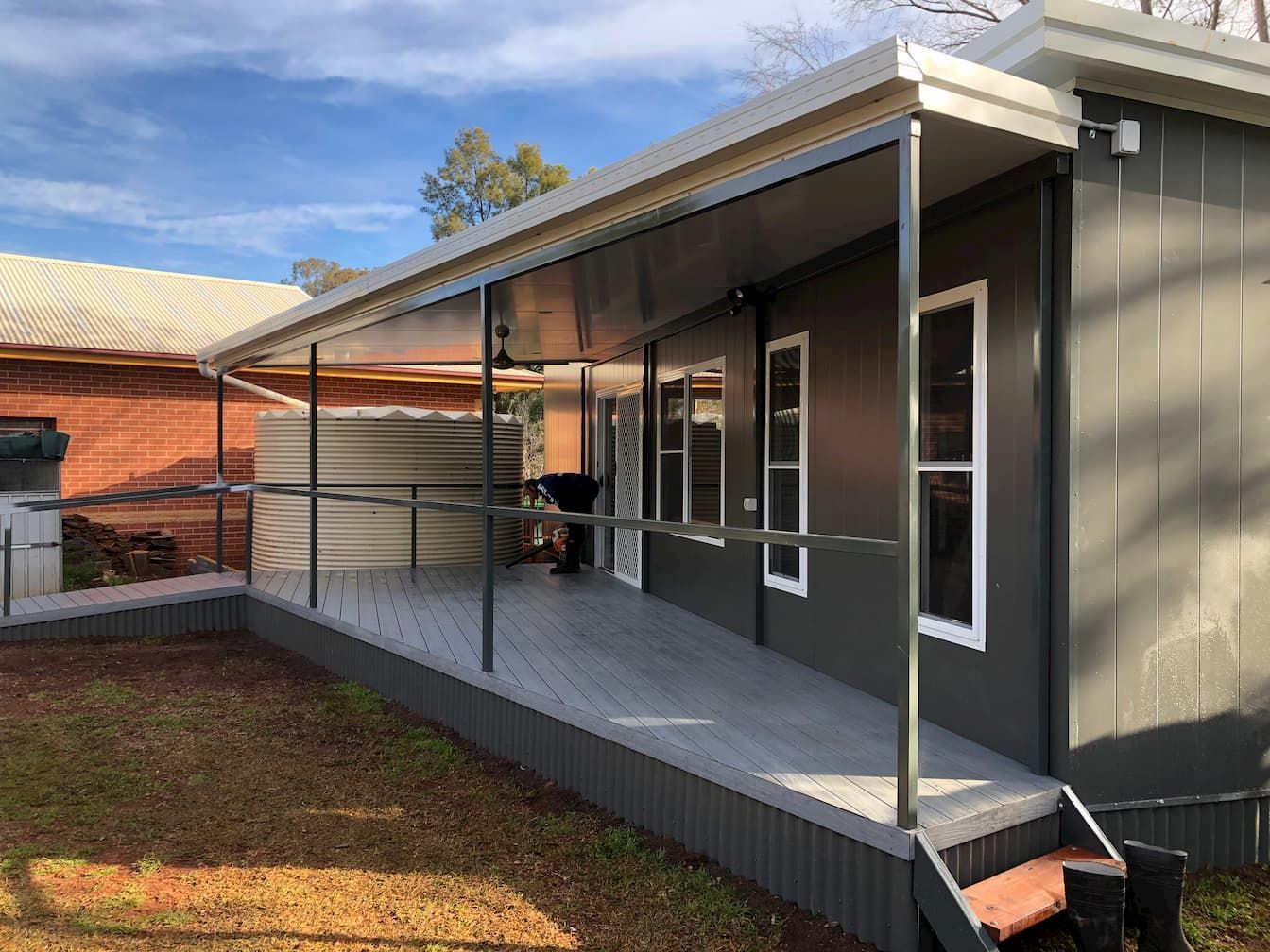 Dark Grey Portable House — OSM Transportables In Dubbo, NSW
