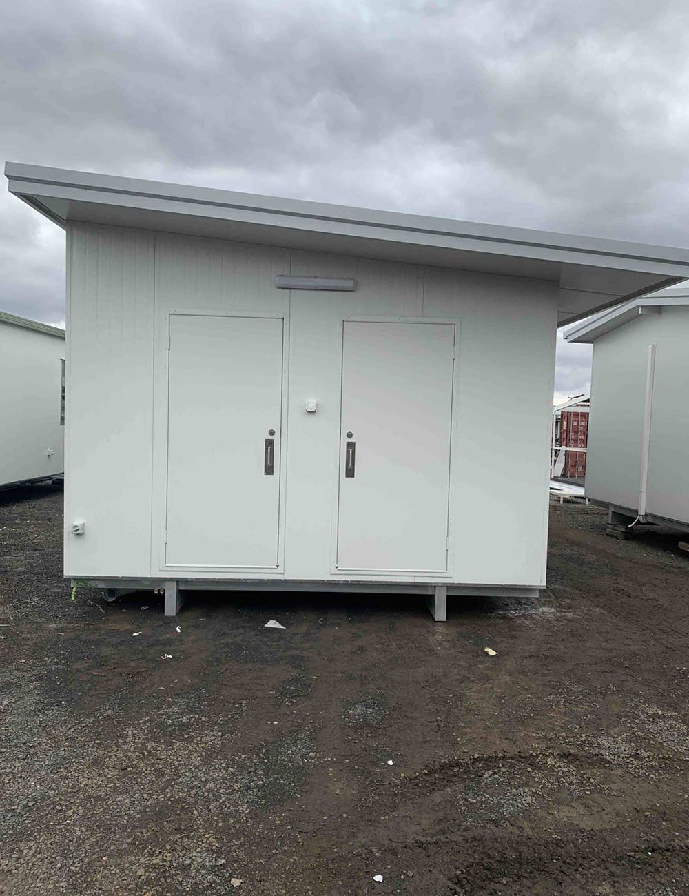 Small White 2 Door Portable House — OSM Transportables In Dubbo, NSW