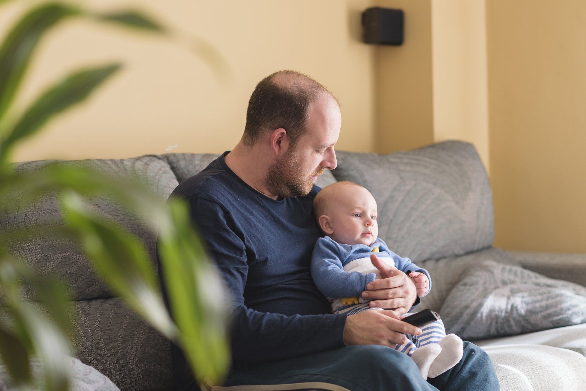 Father Holding His Baby