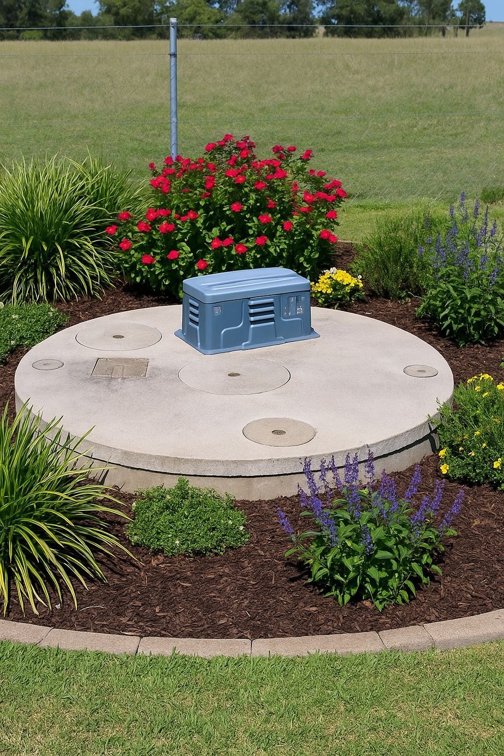 A Drainage in a Garden — Shreks Septic Services in Murphys Creek, QLD
