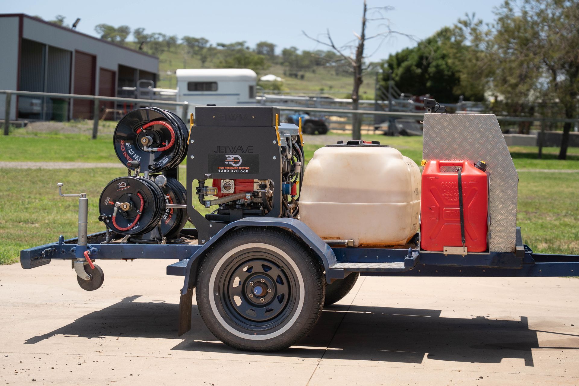 Portable Trailer-mounted Machine — Shreks Septic Services in Pittsworth, QLD