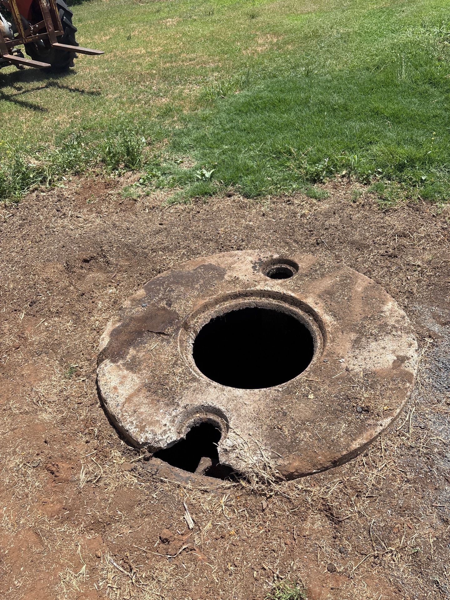 Concrete Utility Access Cover — Shreks Septic Services in Highfields, QLD