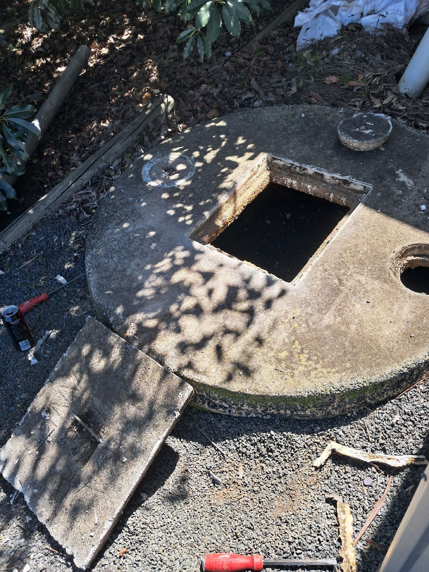 Open Underground Tank or Manhole Cover — Shreks Septic Services in Pittsworth, QLD