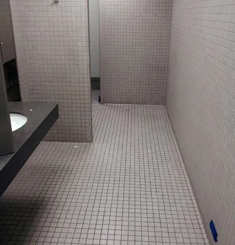Corporate Office Restroom Before — Darien, IL — Sterling Services