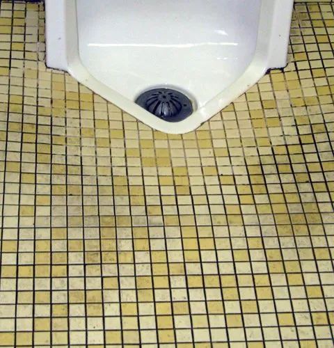 Restroom Floor Before Cleaning — Darien, IL — Sterling Services