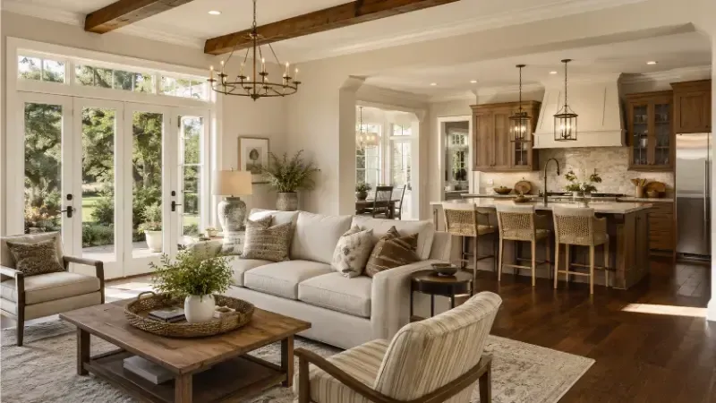 Newly remodeled home with a cohesive color palette
