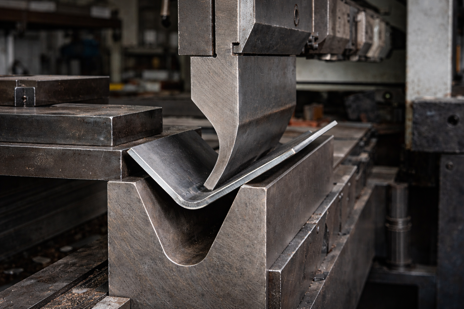 Metal forming using press brake for precision bending of steel components