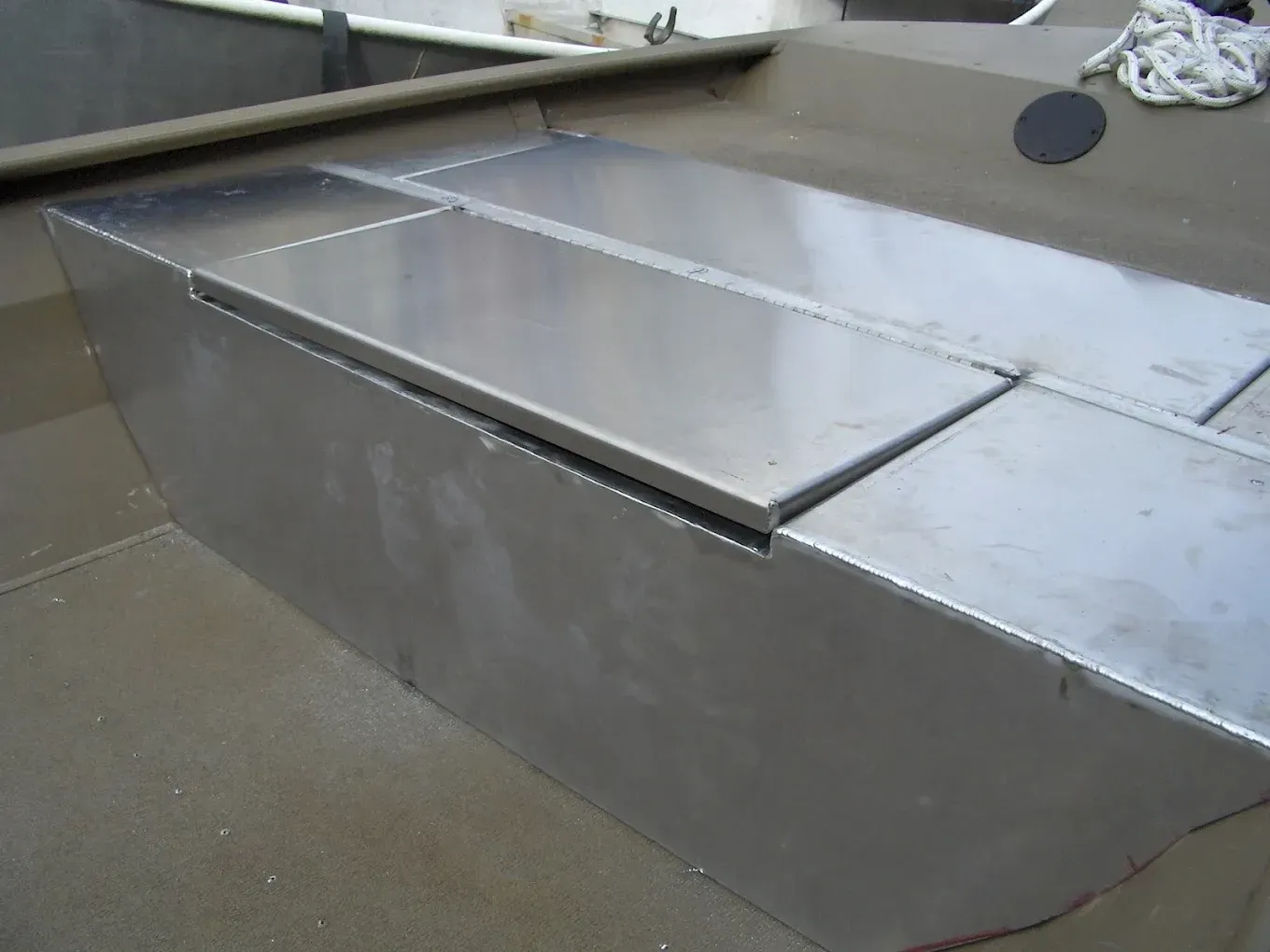 Custom metal repair and welding of steel enclosure with reinforced seams