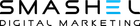 SMASHEL digital marketing logo in black and teal text on a white background