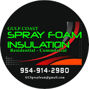 A logo for Gulf Coast Spray Foam Insulation