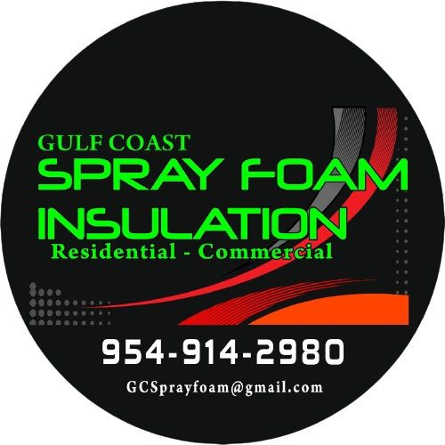 A logo for Gulf Coast Spray Foam Insulation