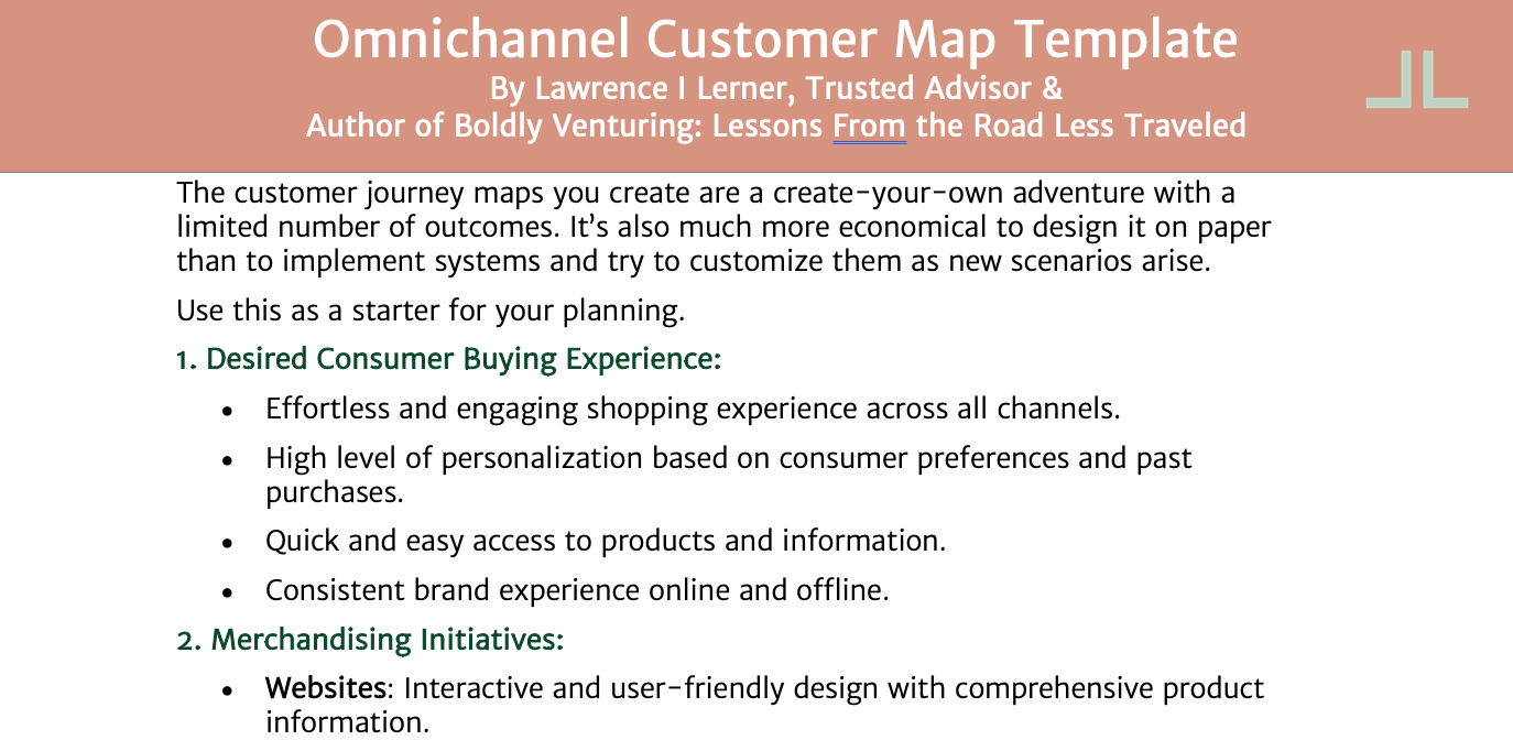 Customer Journey Template