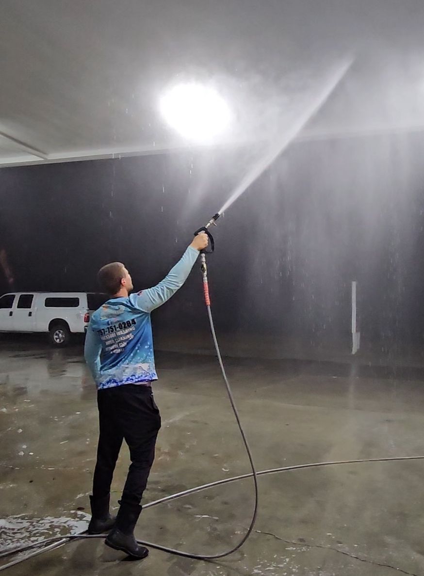 gas station cleaning