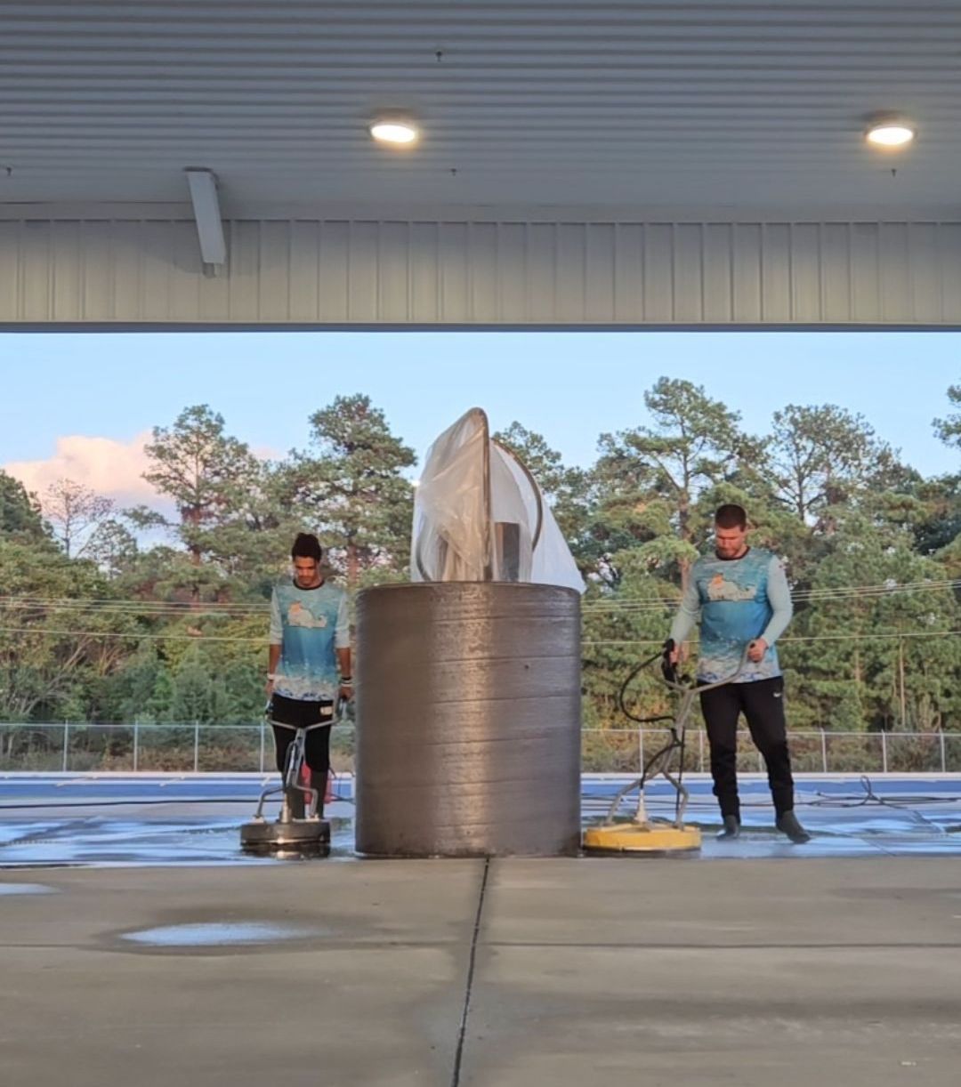 parking lot washing