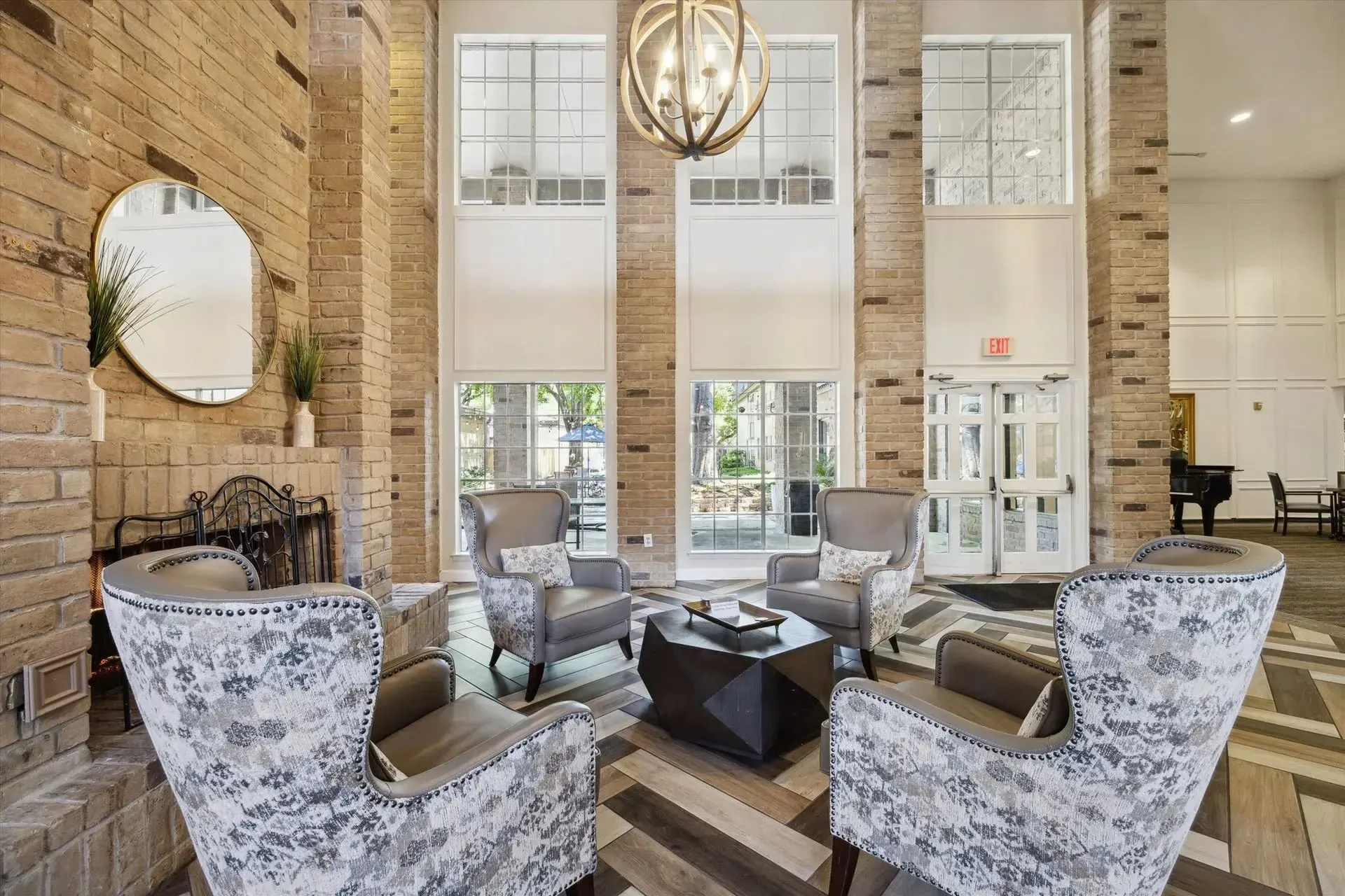 Large windows with natural light at Treemont Senior Community in Houston, Texas