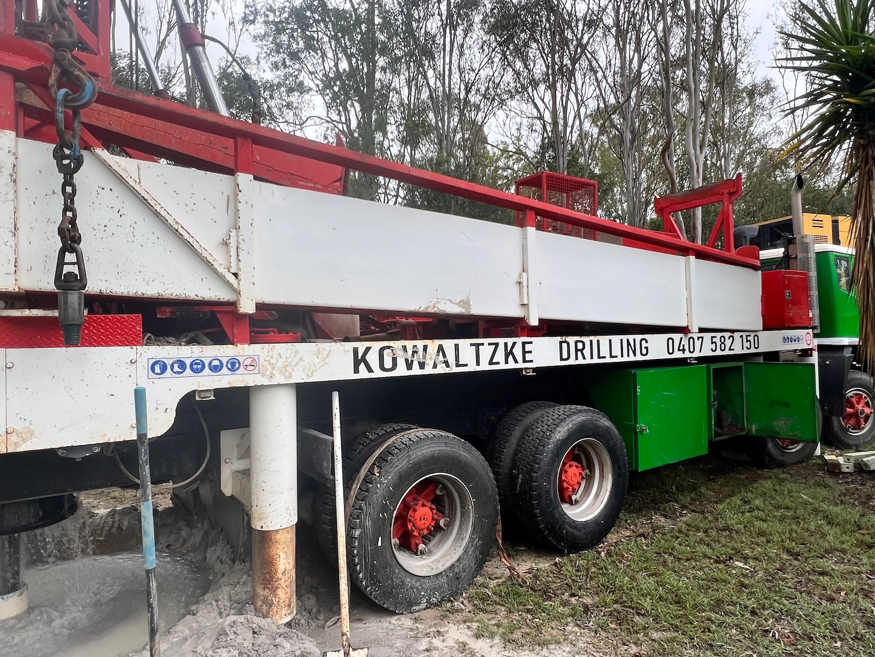 Hard Rock Drilling Truck — Kowaltzke Drilling Services in Plainland, QLD