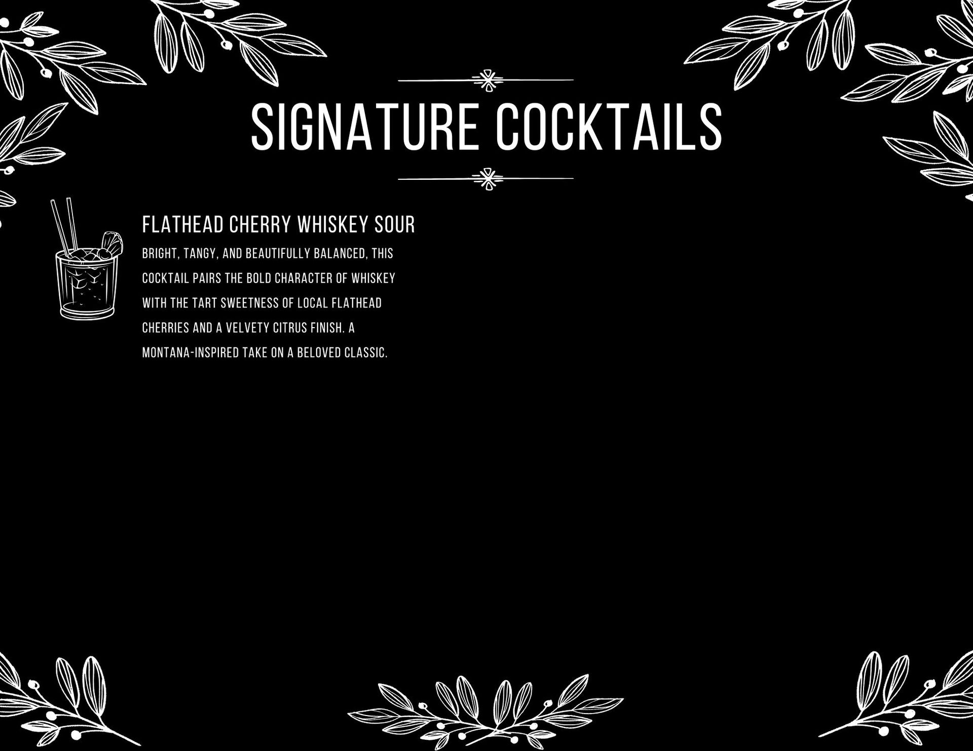 Mobile Bar Signature Cocktails 