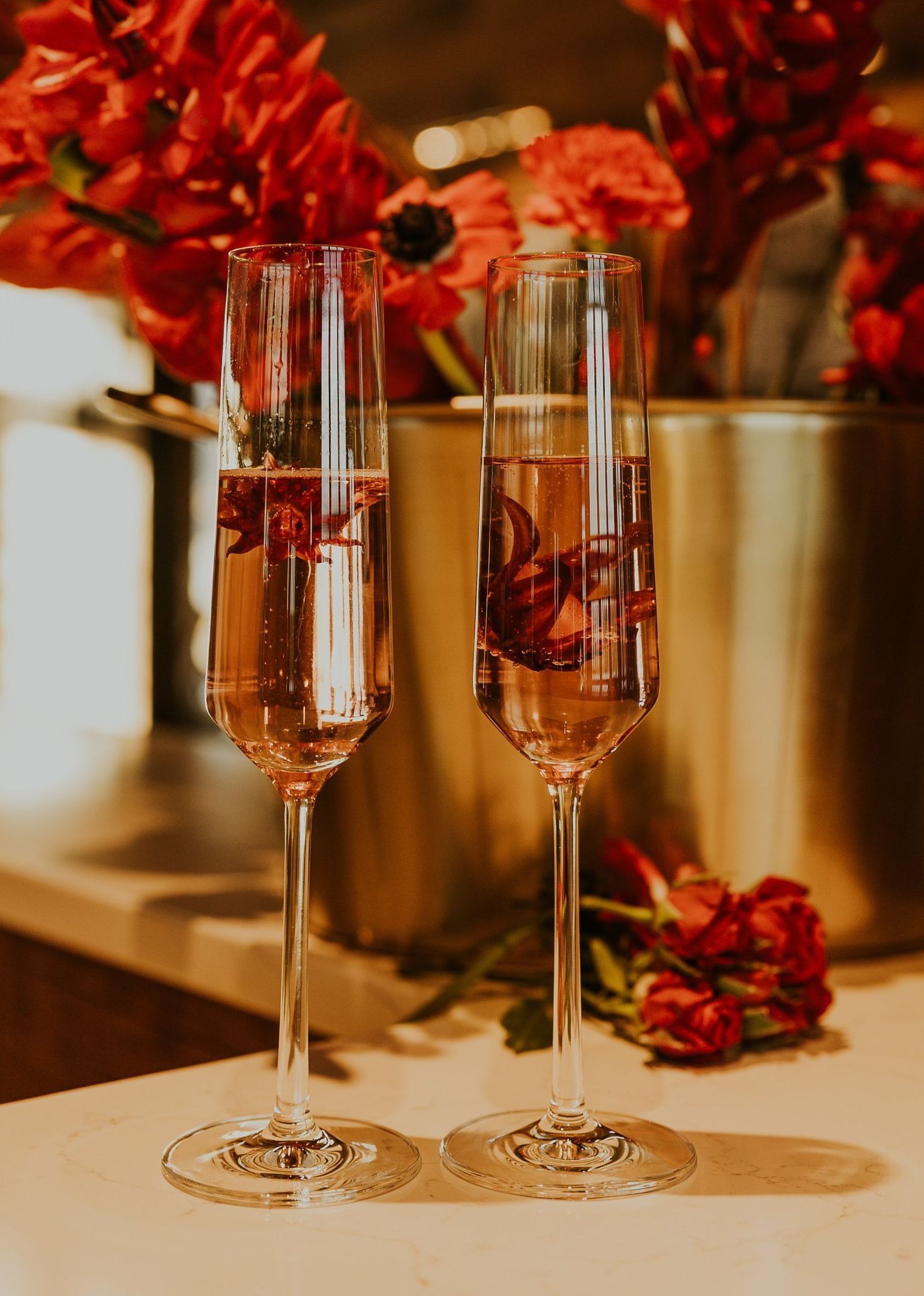 TSH bartender pouring wine during a Whitefish Montana event