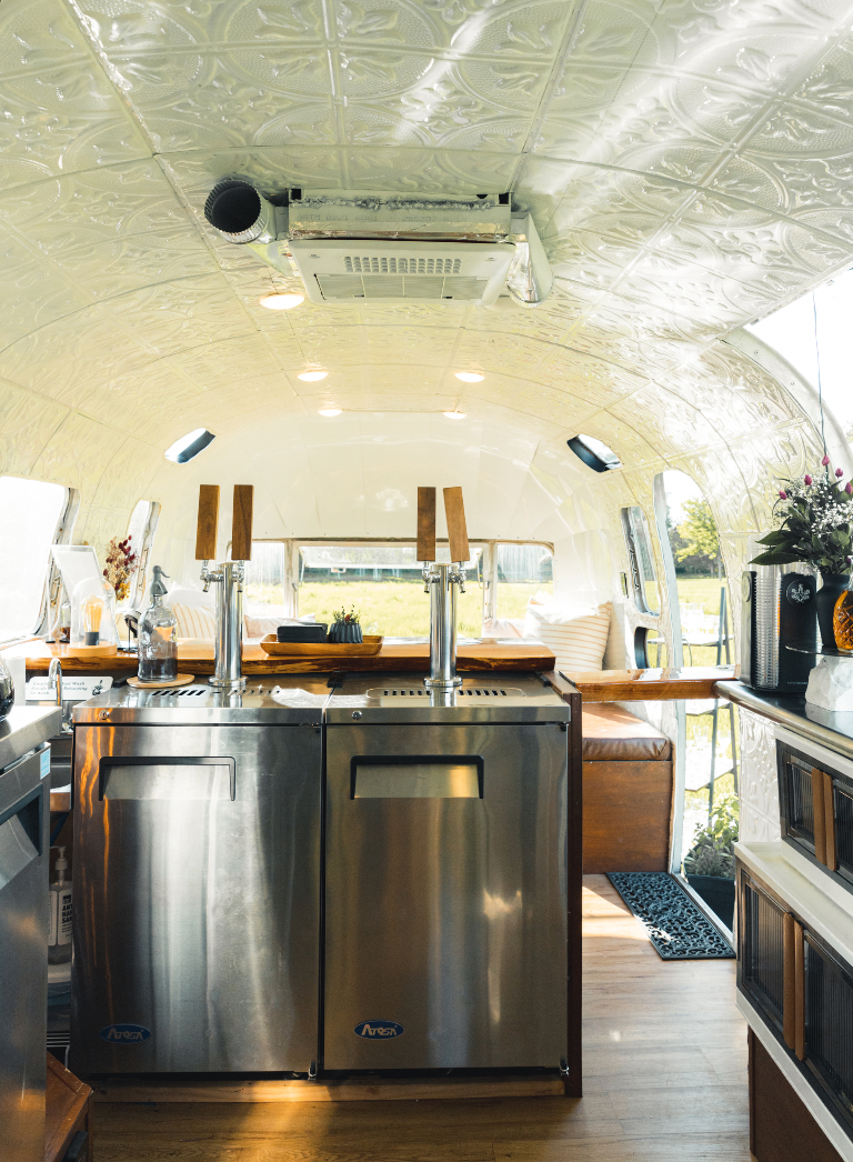 Airstream mobile bar trailer for Montana weddings and events