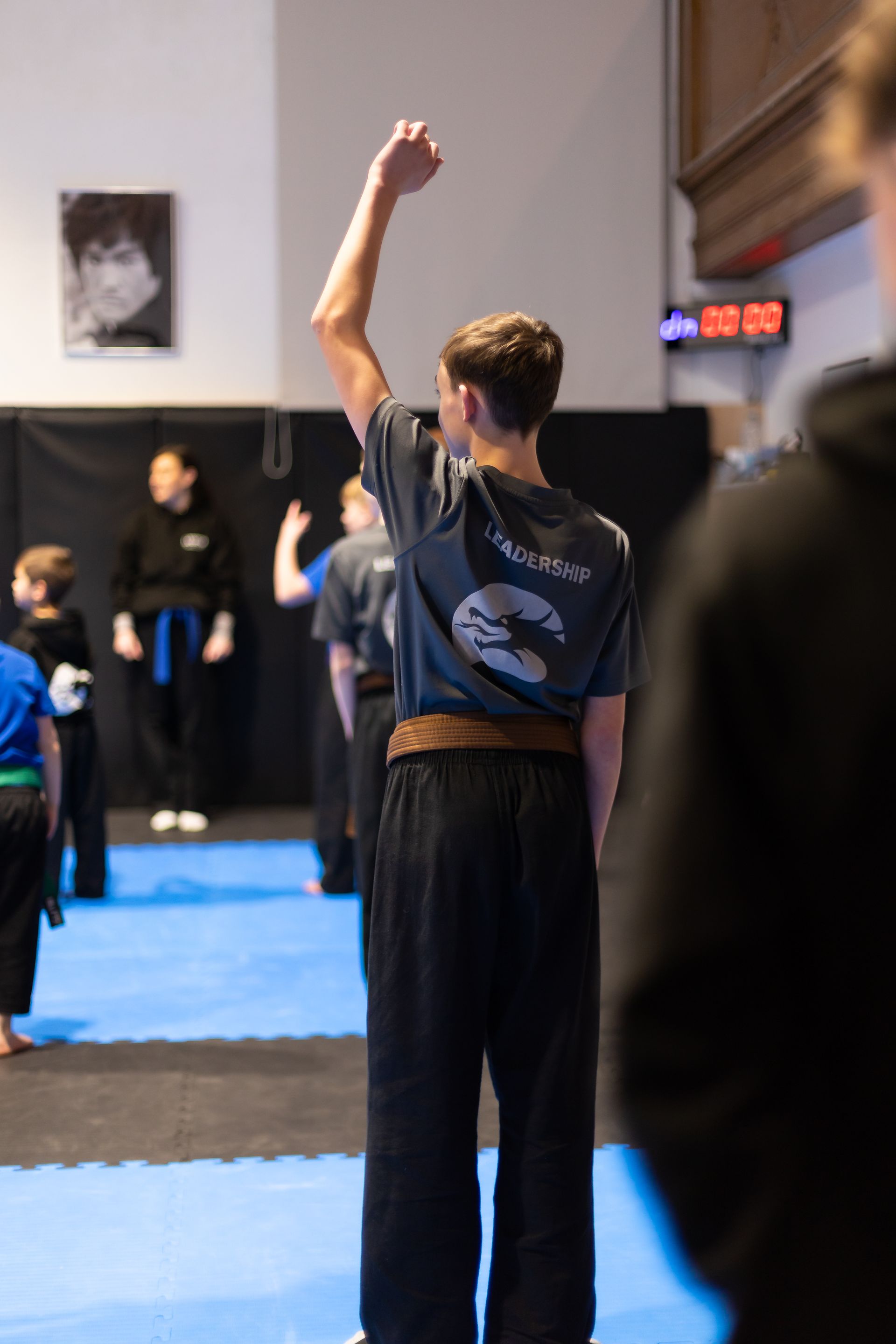 Martial Arts class - Pad work drills Martial Arts class - Pad work drills