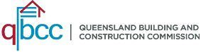 The logo for the queensland building and construction commission