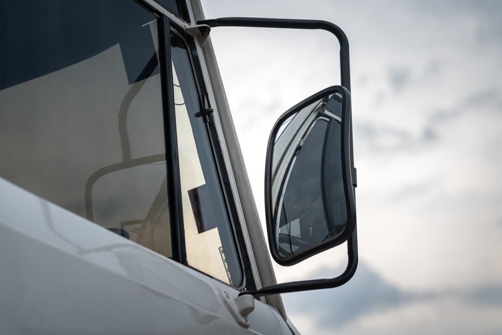 A close up of a side view mirror on a truck. — Petrena Windscreens In Toowoomba City, QLD