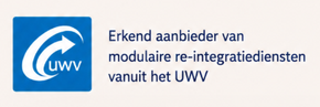 Logo UWV erkend aanbieder re-integratie modules modulair multicomponent