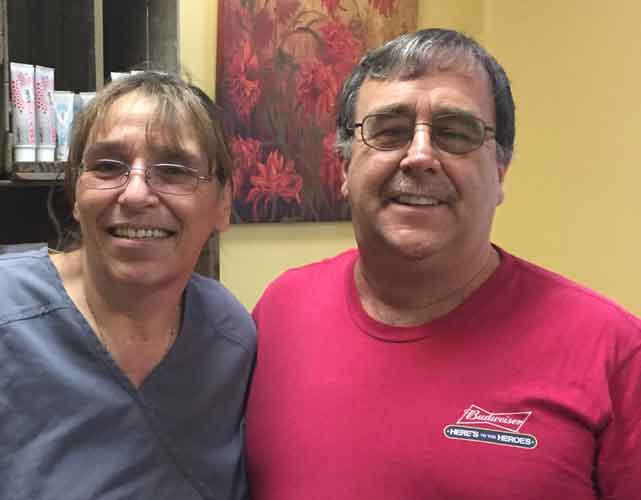 Happy Man With Denturist 3 — Kennebunk, ME — Denture Solutions