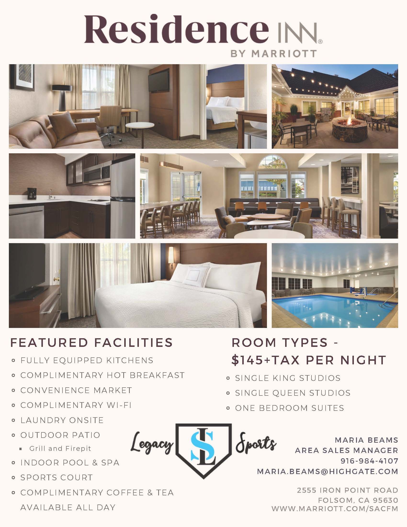 A brochure for a hotel called courtyard by marriott