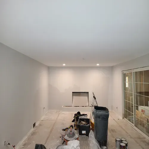 Our professional drywall services in Buffalo include repairing damaged walls, as seen in this image.
