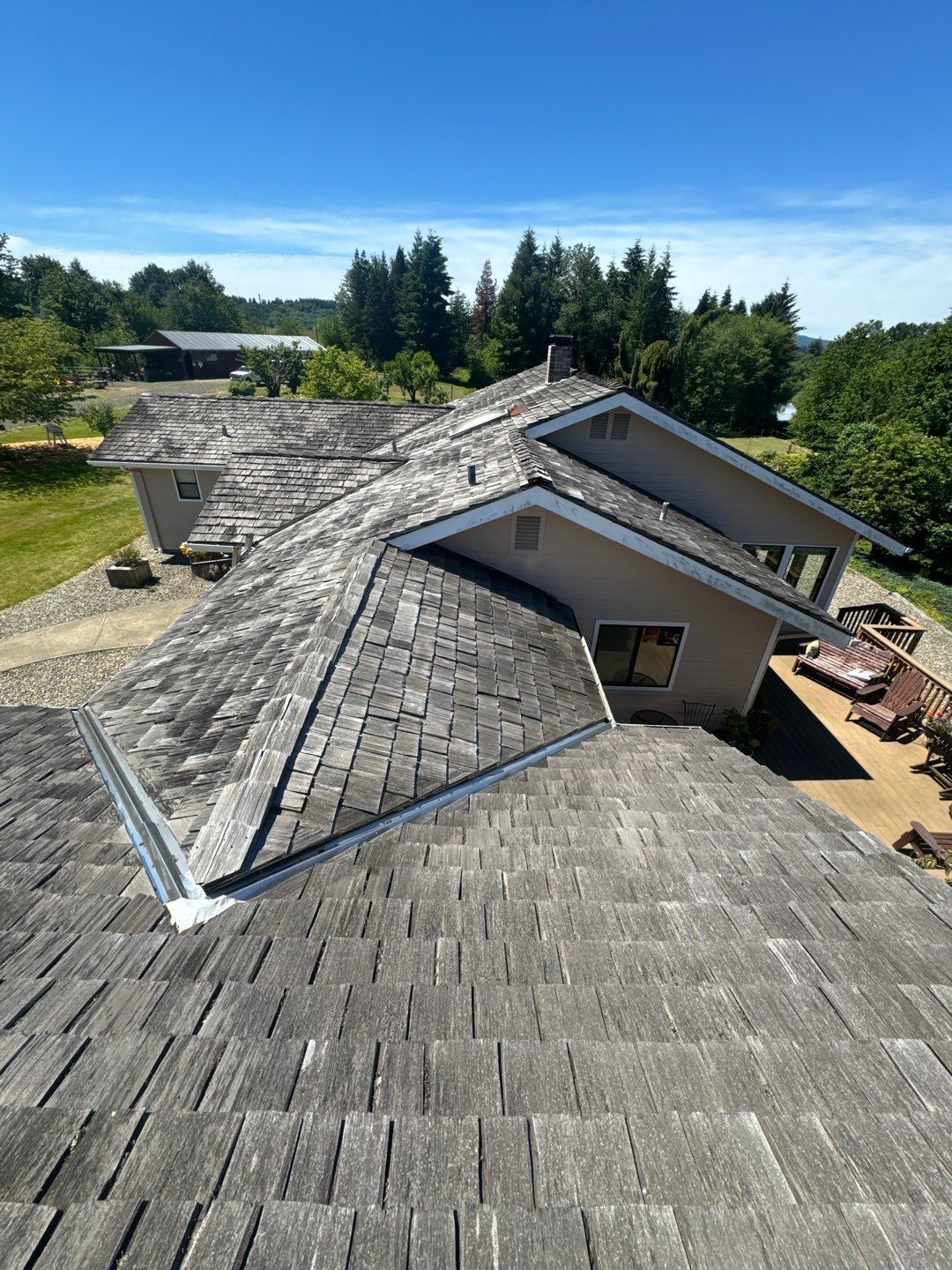 Roof before restoration by OTR in southwest Washington state.