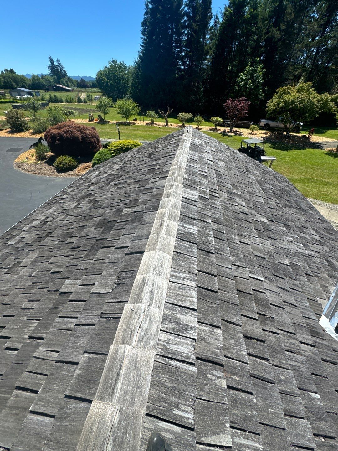 Roof before restoration by OTR in Centralia, Washington