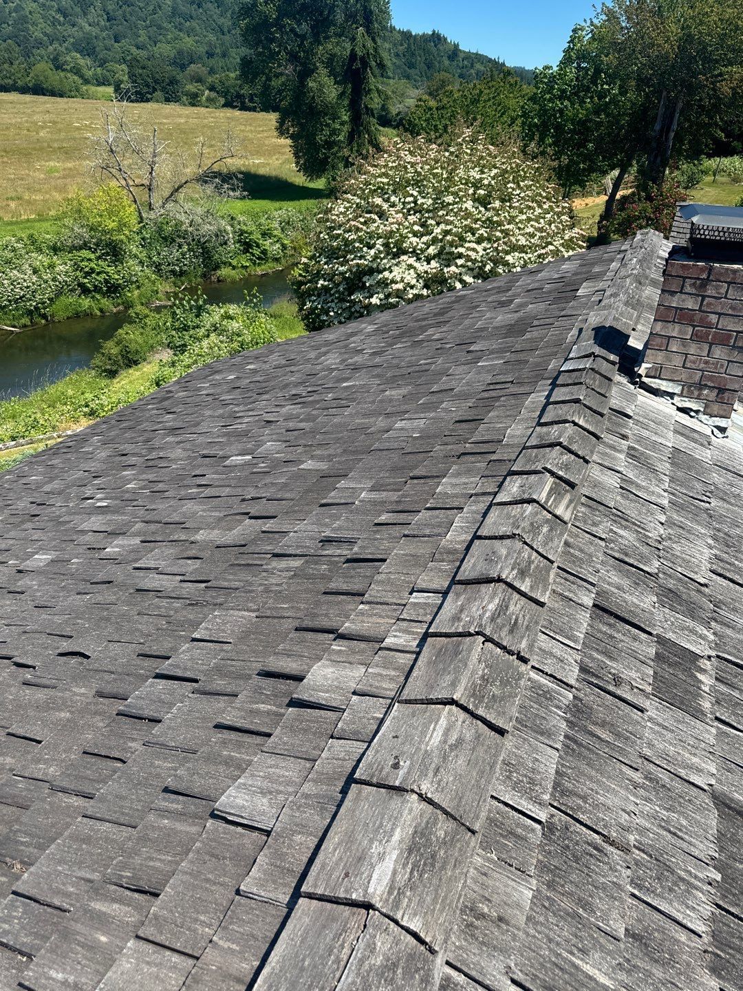 Roof before restoration by OTR in Centralia, Washington