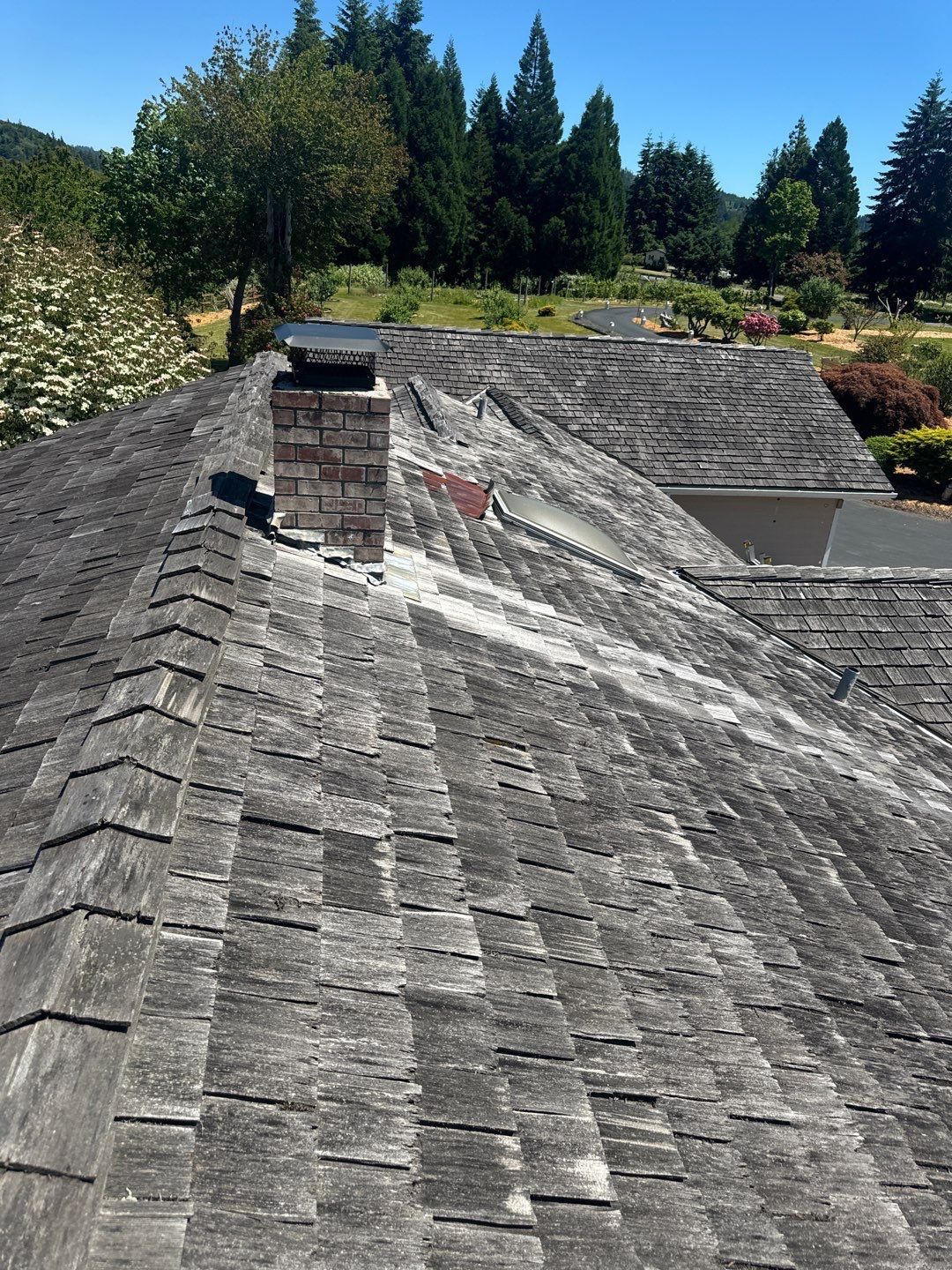 Roof before restoration by OTR in Centralia, Washington
