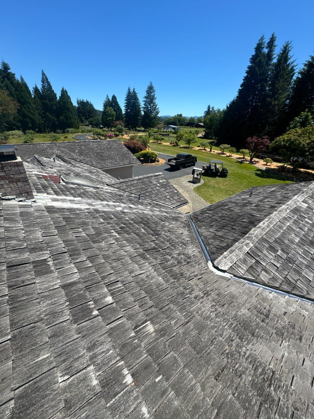 Roof before restoration by OTR in Centralia, Washington