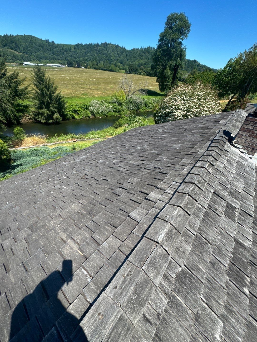 Roof before restoration by OTR in Centralia, Washington