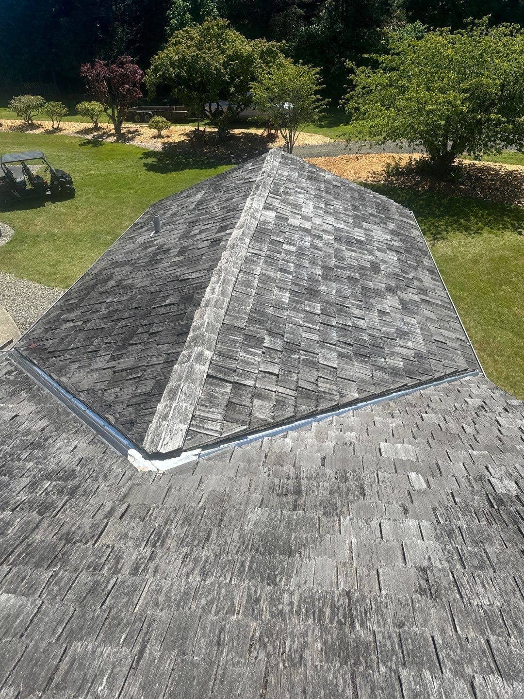 Roof before restoration by OTR in Centralia, Washington