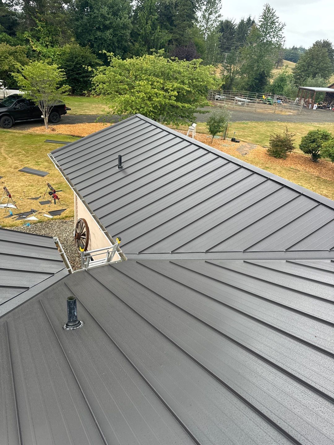 Finished roof installation enhancing curb appeal and protection in Lacey.
