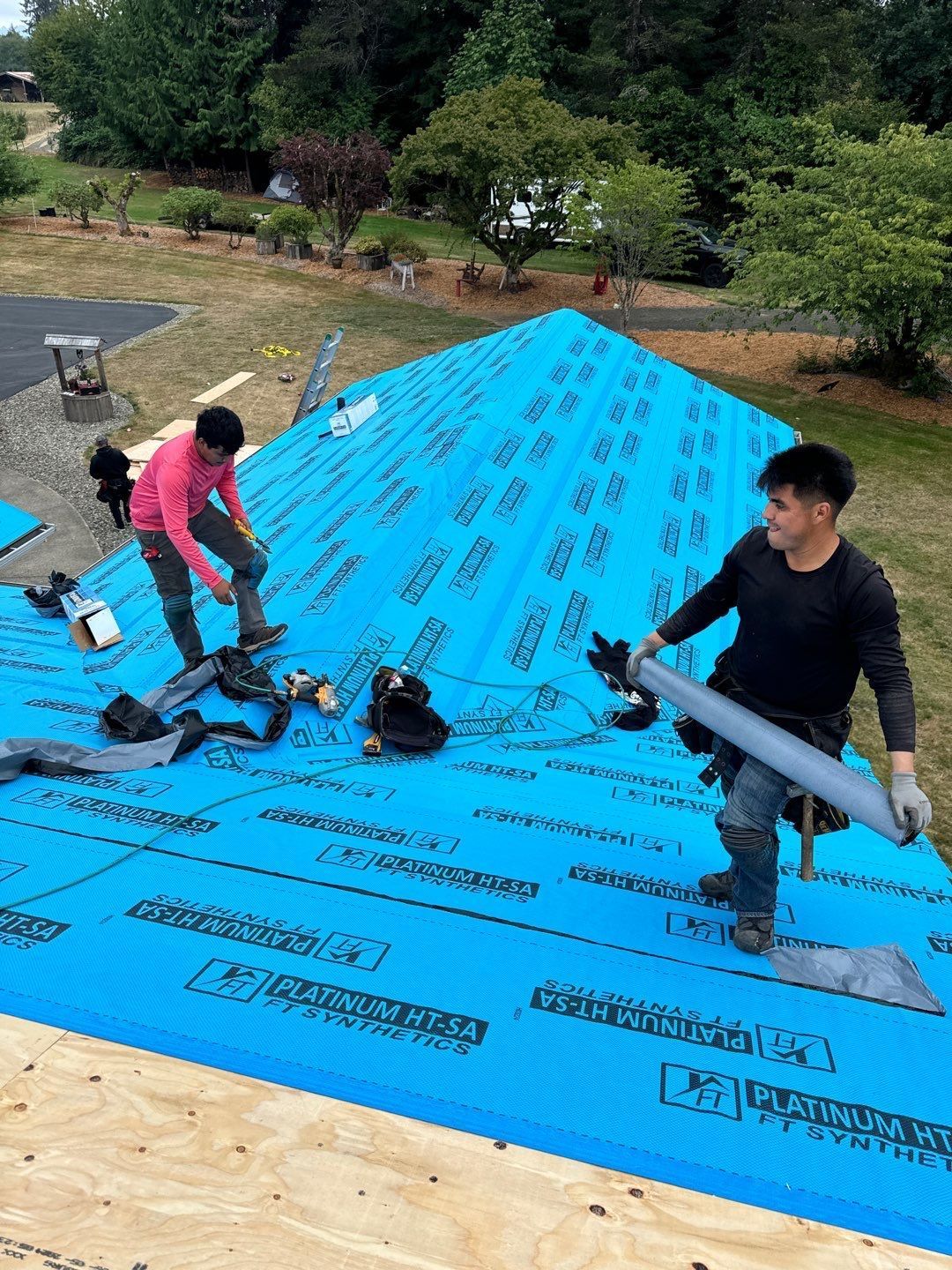Professional roof repair service performed by On Top Roofing in Olympia, Washington.