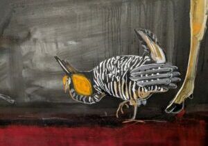 Prairie chicken. Small section of a larger mural in Denver, CO. Photo by Megan Jones Patterson.